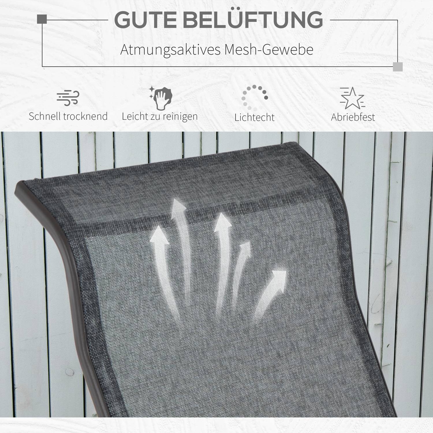 Trädgårdsgungstol utomhus – metall, avkopplande, 60x75x104cm