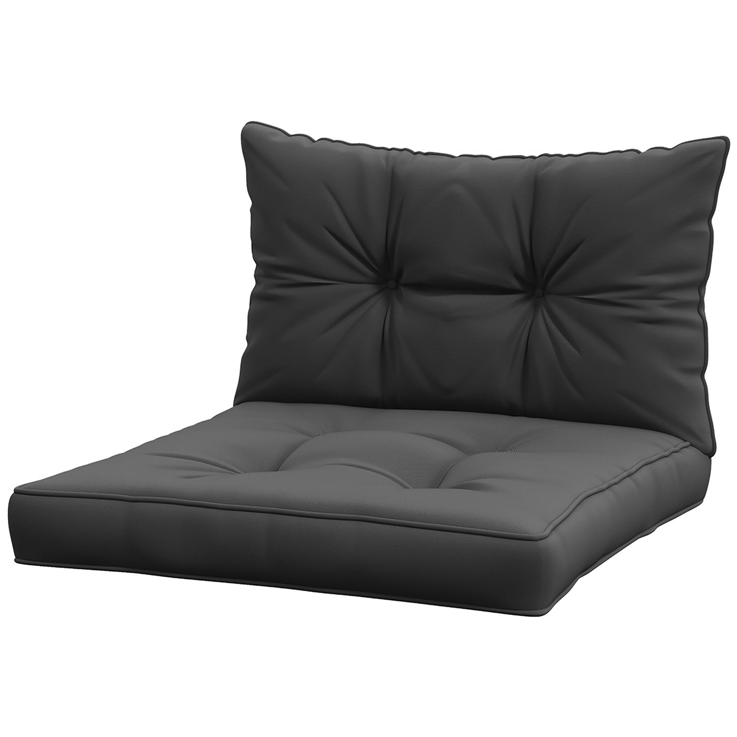 Podsedáky na zahradní židle, tloušťka 10 cm, tmavě šedý polyester