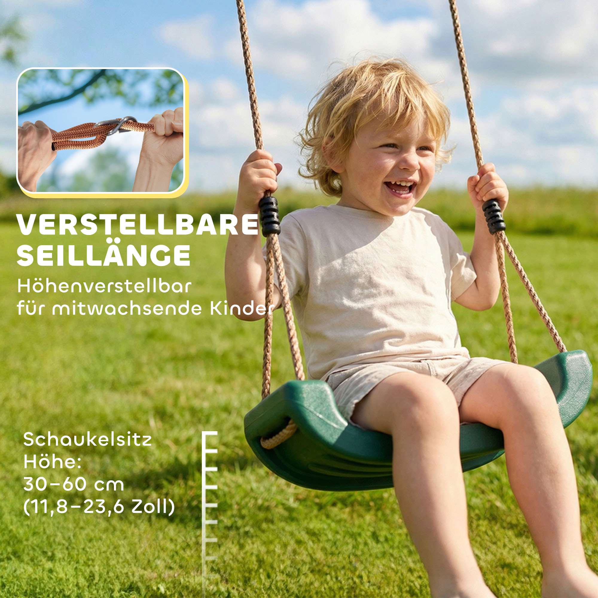 Trälektorn med rutschkana, gungor och klättervägg för barn