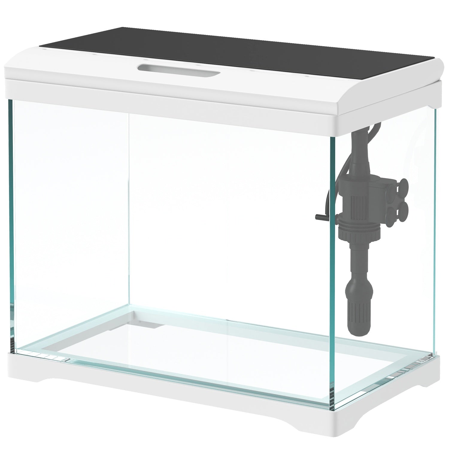 Akvárium Tropical Fish Tank s LED osvětlením, filtrem a čerpadlem, 17L, bílé