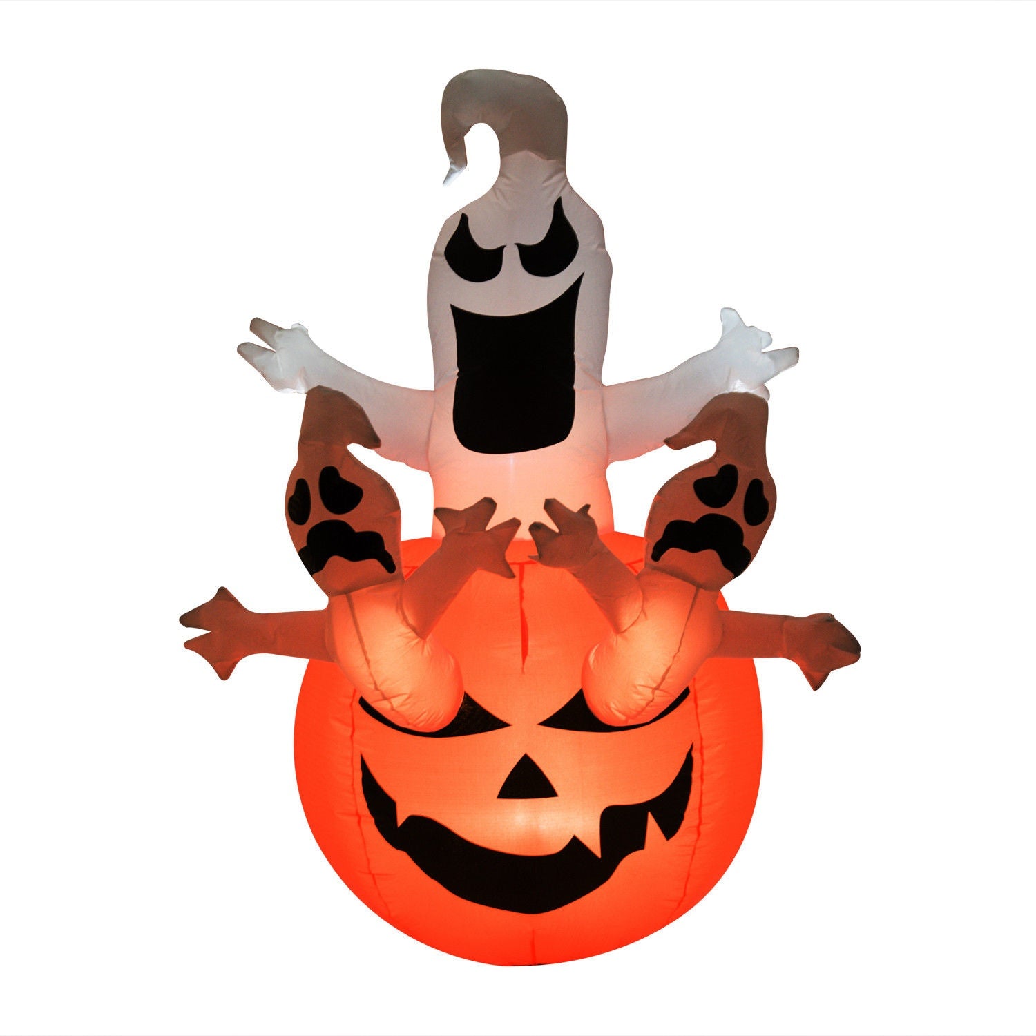 Uppblåsbar Halloween Ghost Dekoration med LED, 120x180 cm