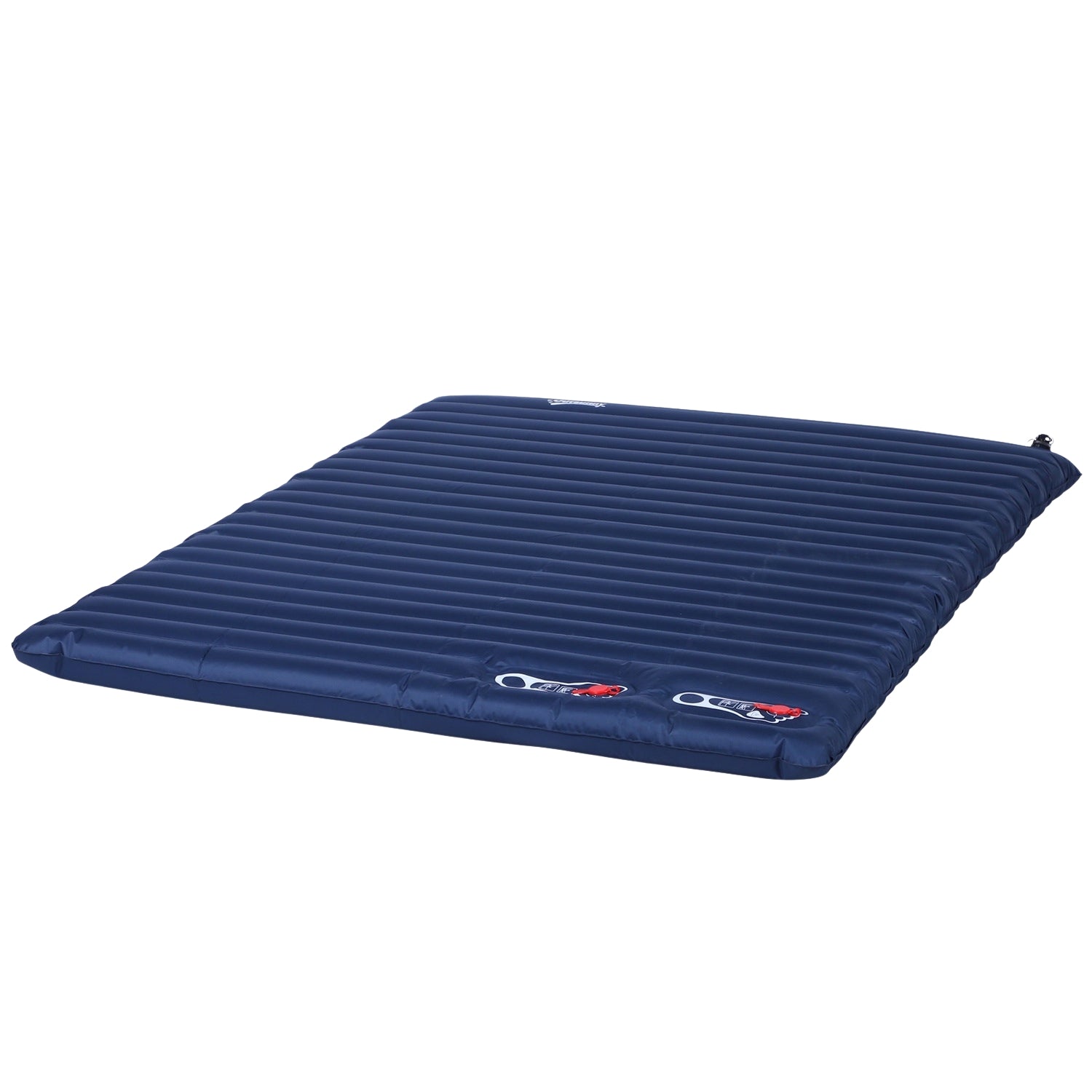 Uppblåsbar campingmadrass – Marinblå, Pvc, 195x138x10 cm