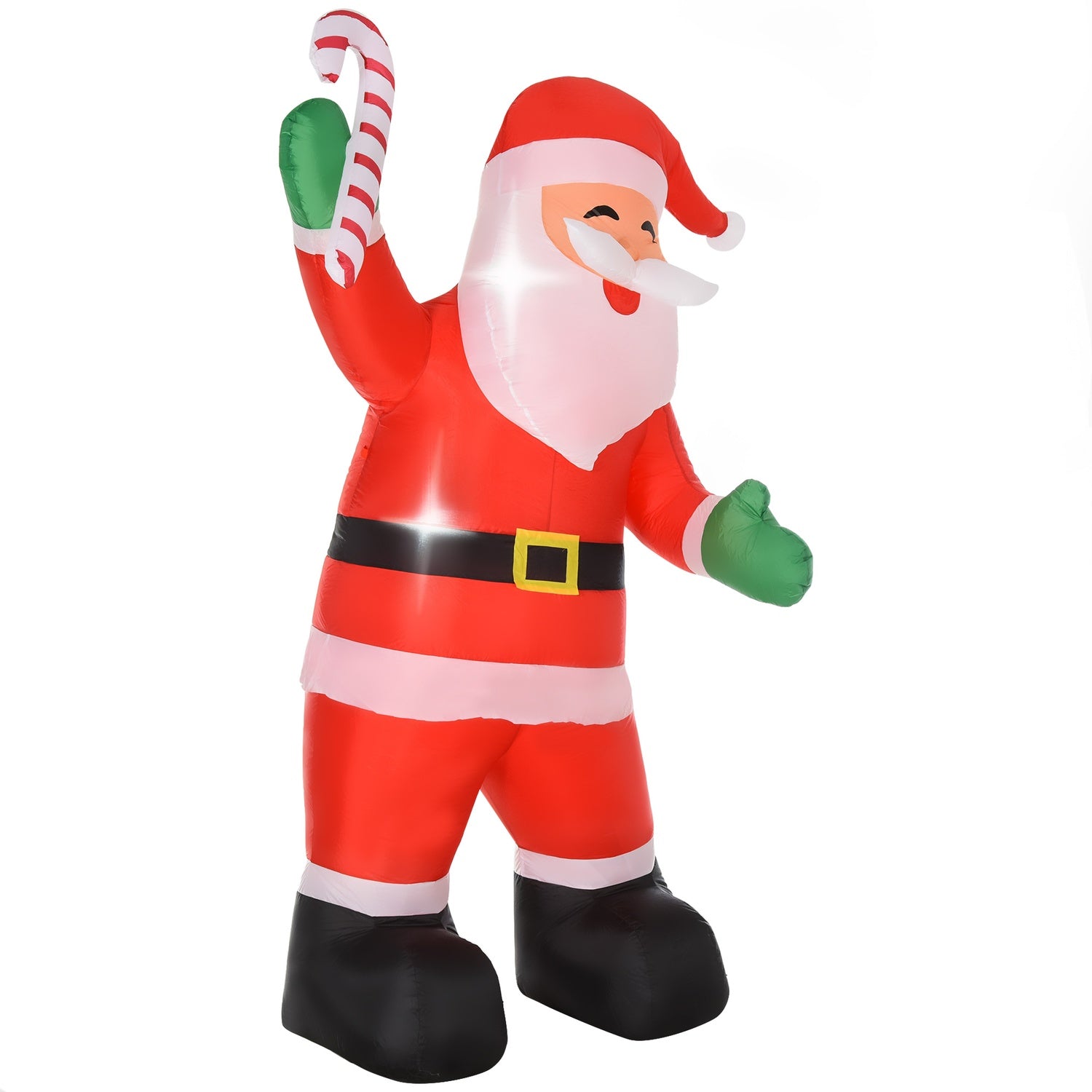 Uppblåsbar jultomte med LED-ljus, 243cm