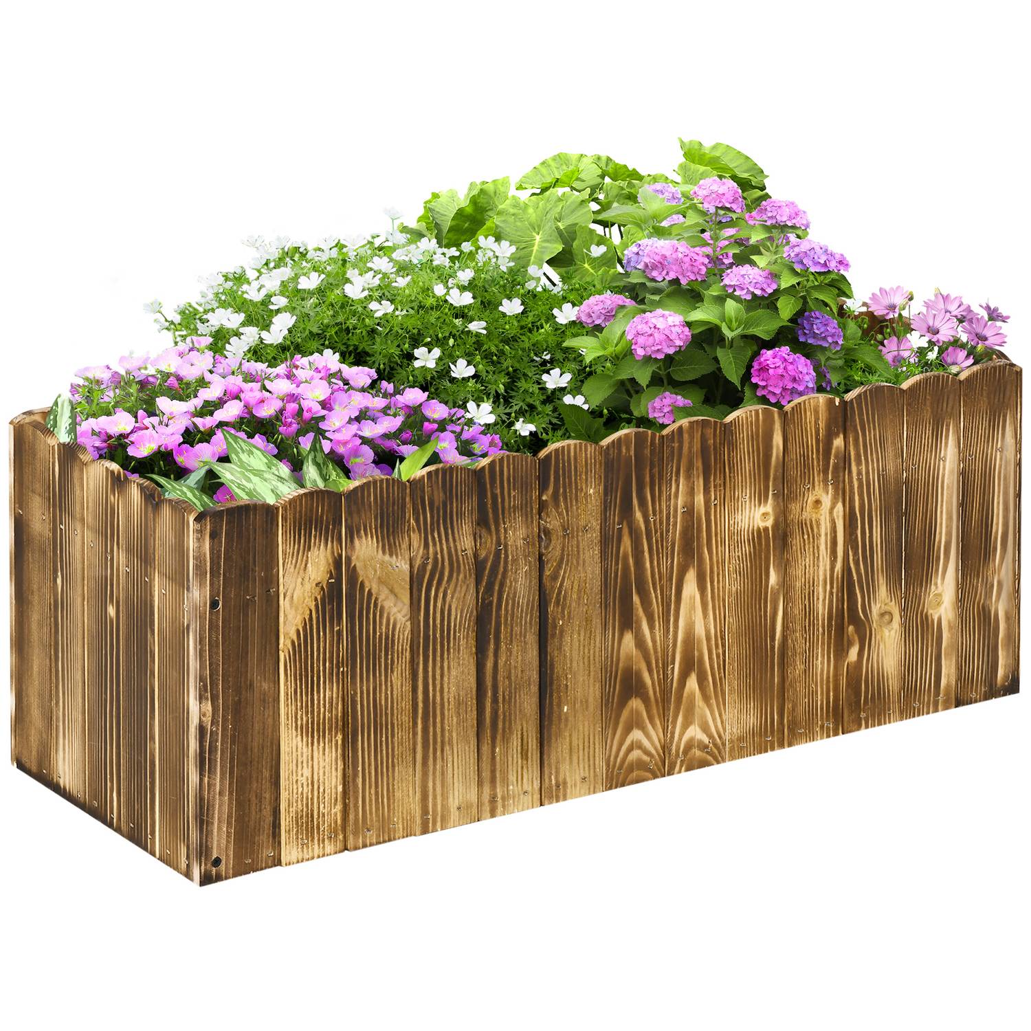 Upphöjd bäddkruka, gran, 80x33x30 cm – Örter & Grönsaker