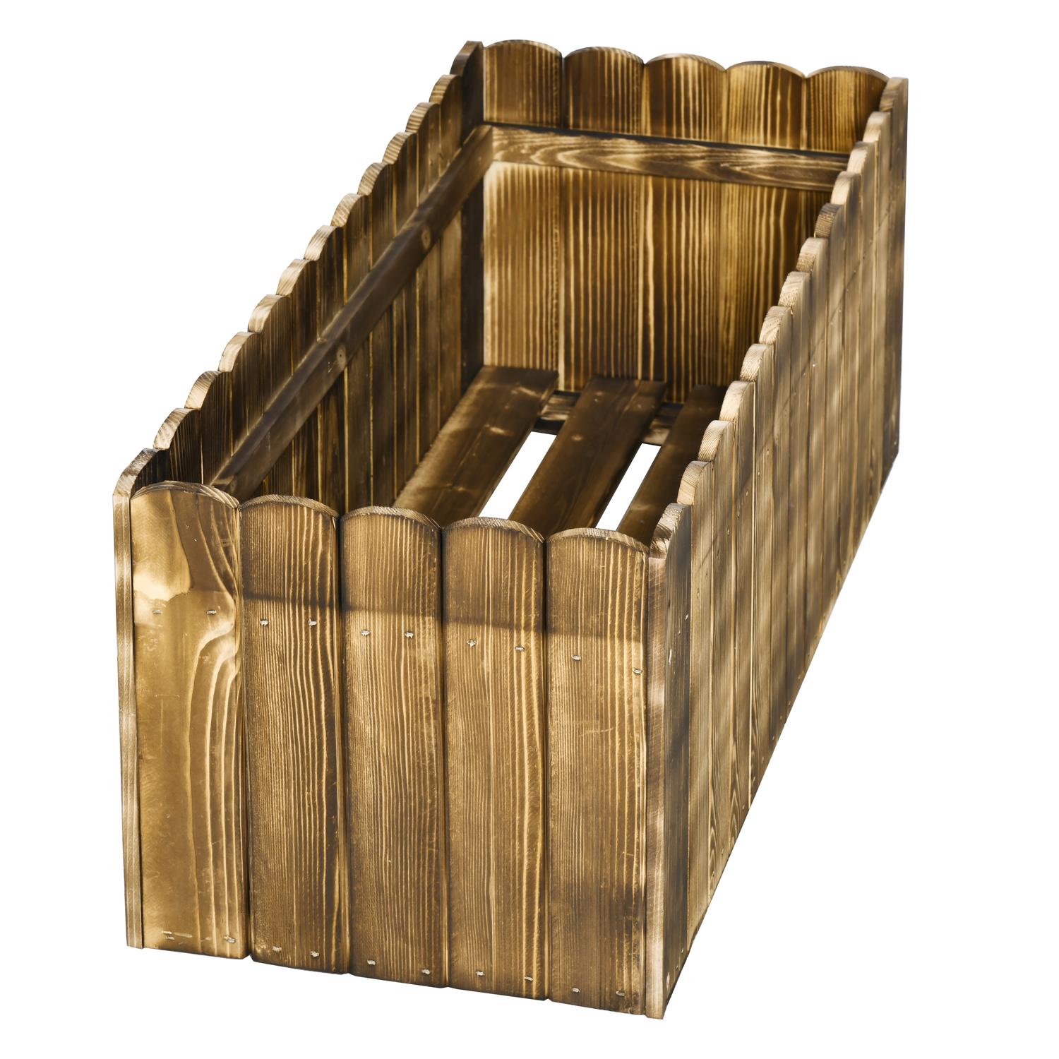 Upphöjd bäddkruka, gran, 80x33x30 cm – Örter & Grönsaker