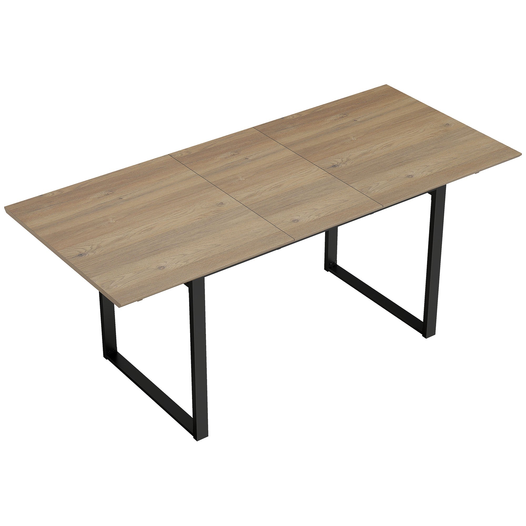Utdragbart matbord för 6-8 personer, 140-180 cm, trä och stål