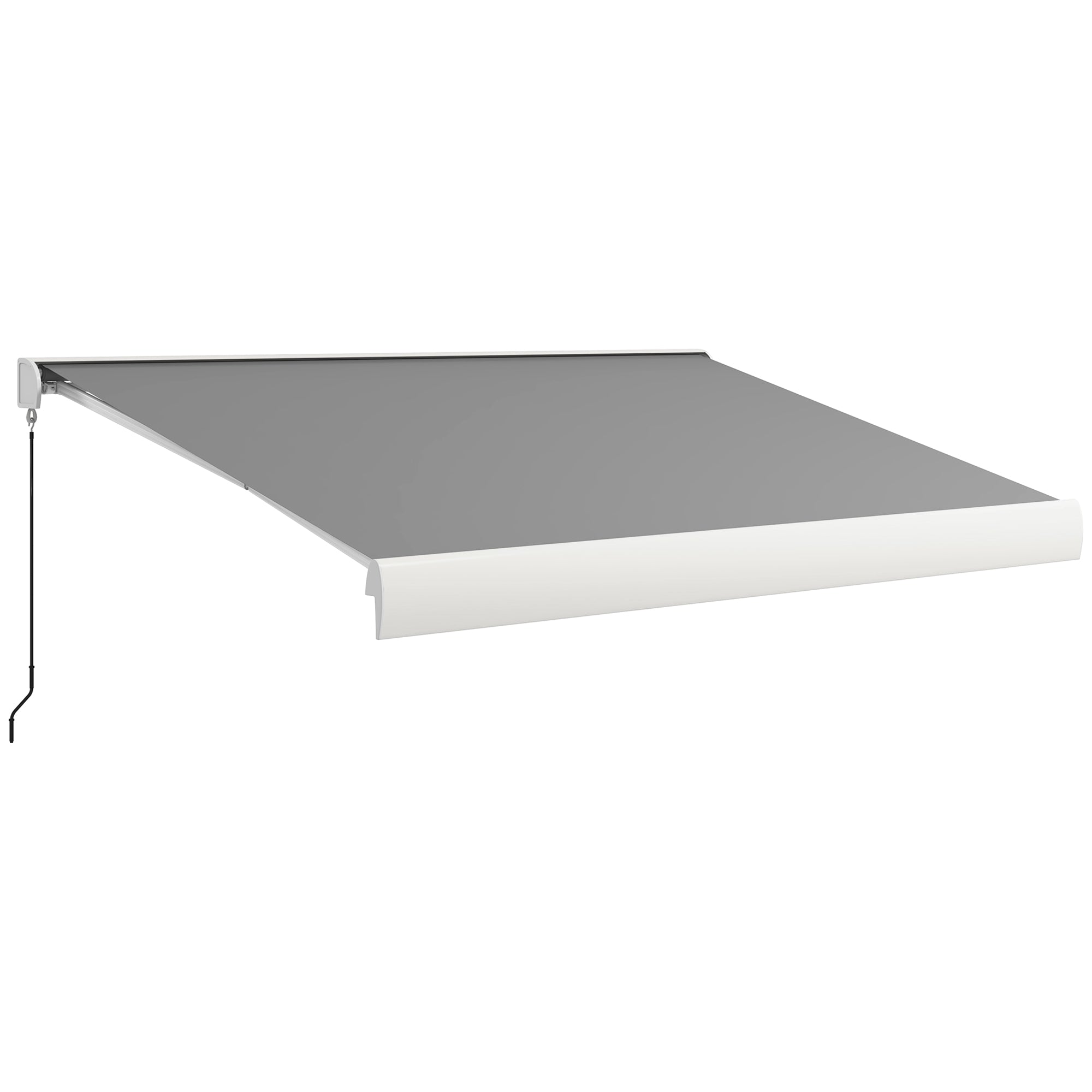 Utfällbar markis, 395x300 cm, fjärr- och manuell kontroll