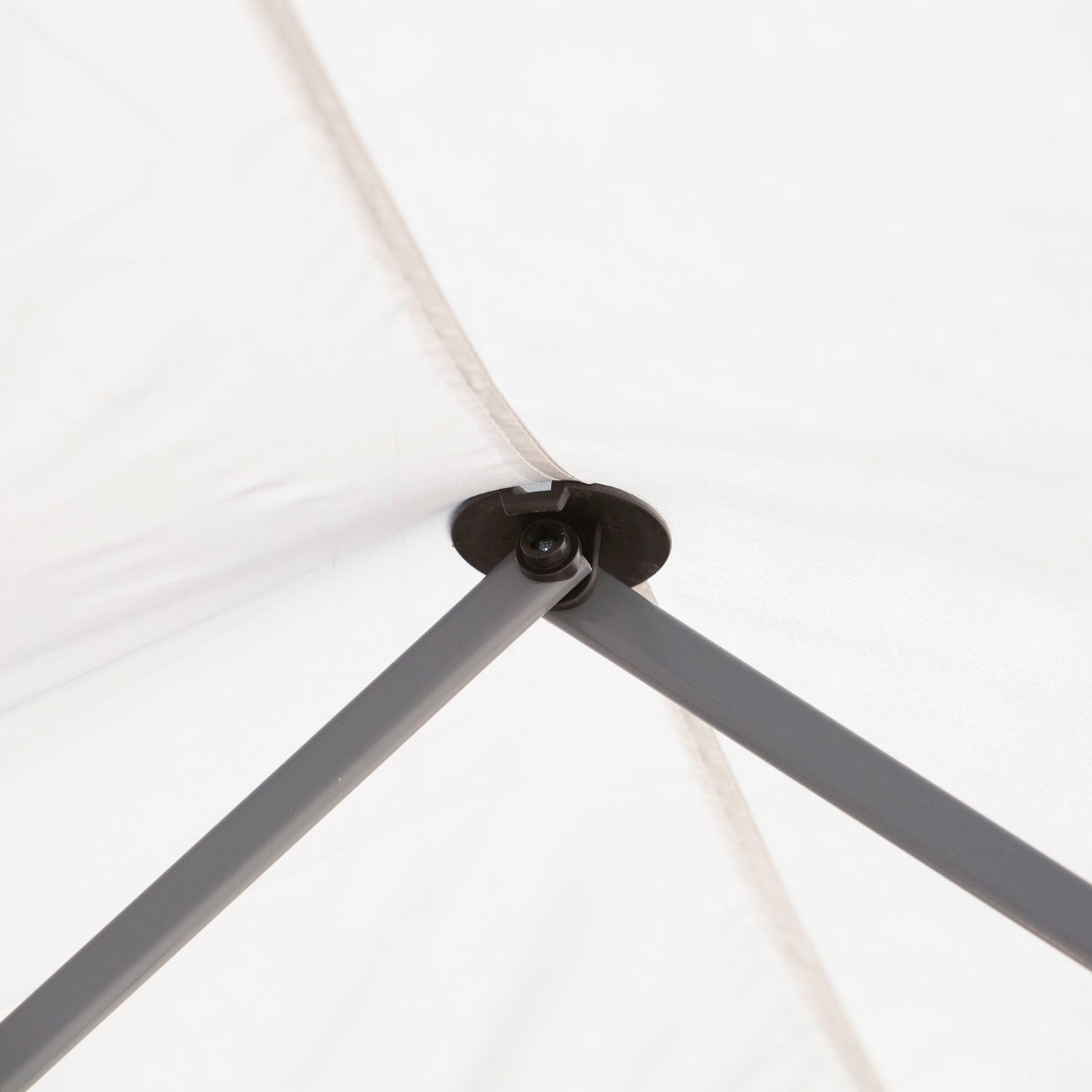 Utomhus Pop-Up Gazebo, Creme White, Steel & Mesh, 6x3m