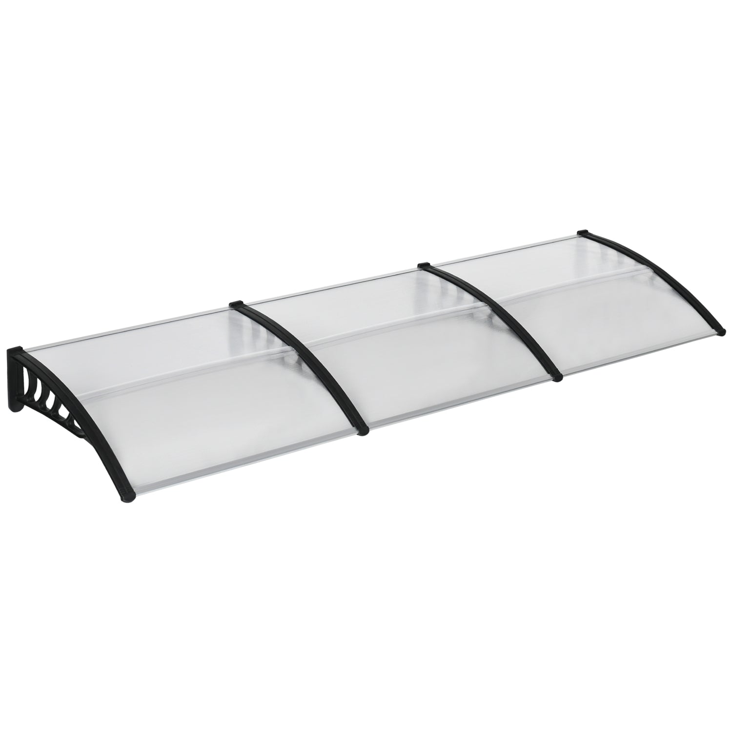 Utomhusdörr i aluminium, UV- och regnskydd, svart
