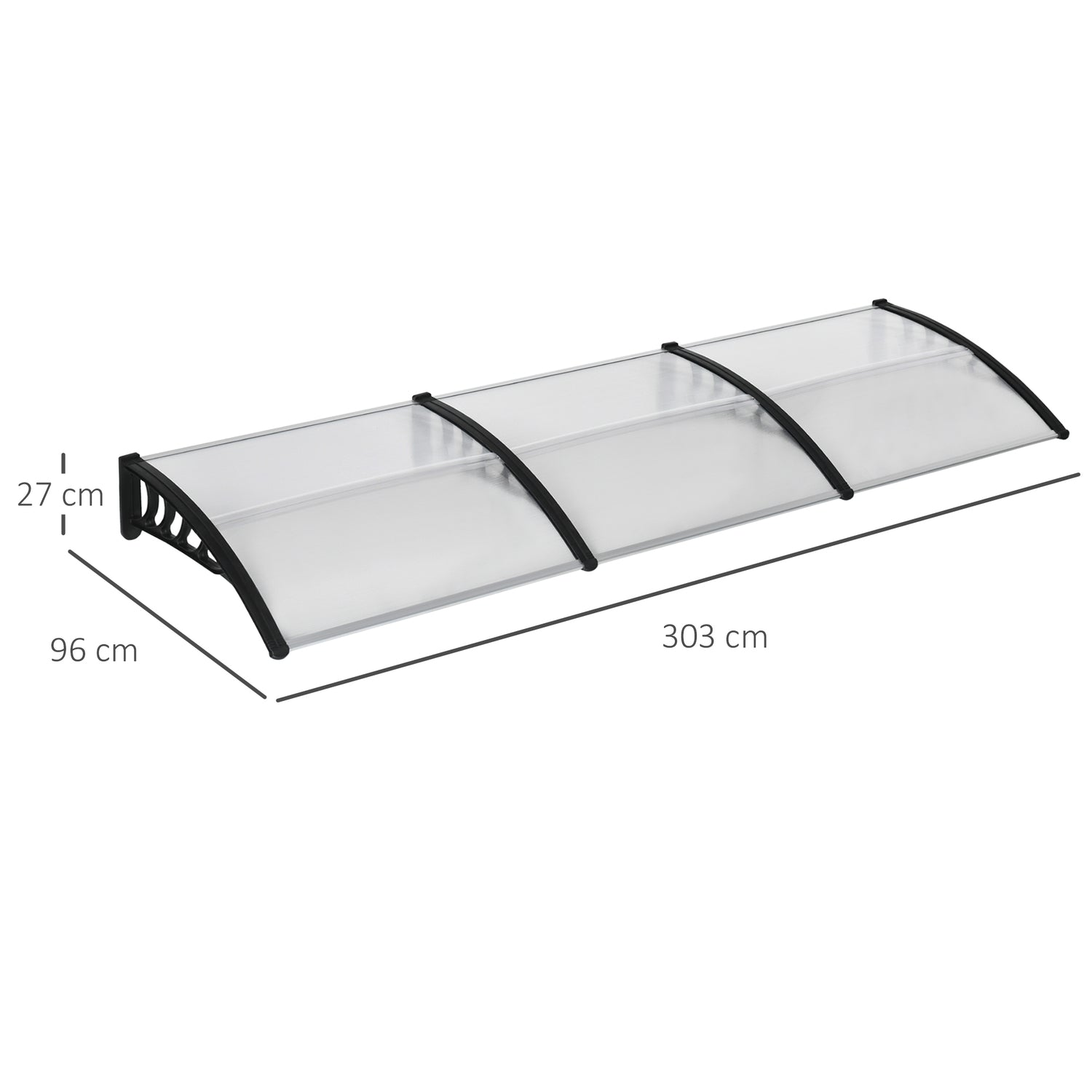 Utomhusdörr i aluminium, UV- och regnskydd, svart