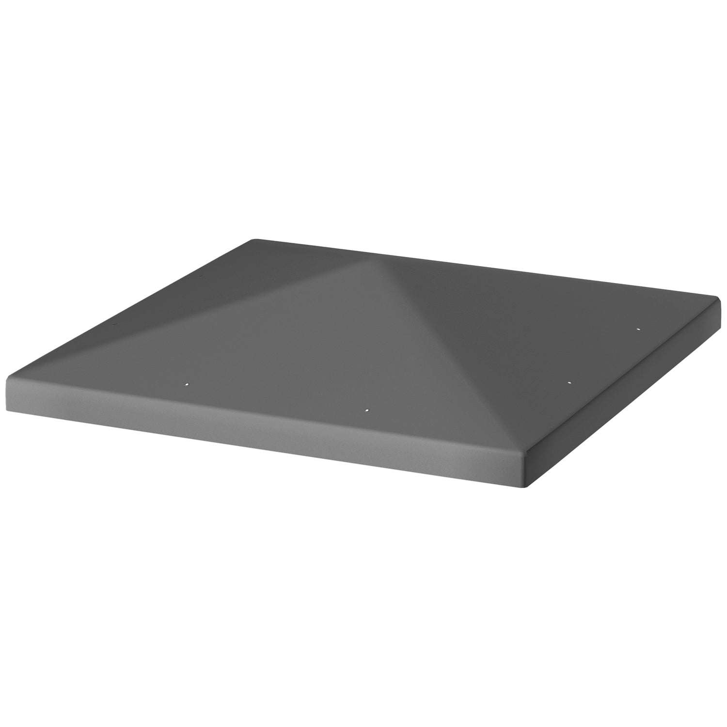 Vattentät Gazebo takskydd, 3x3m, mörkgrå, 370gsm