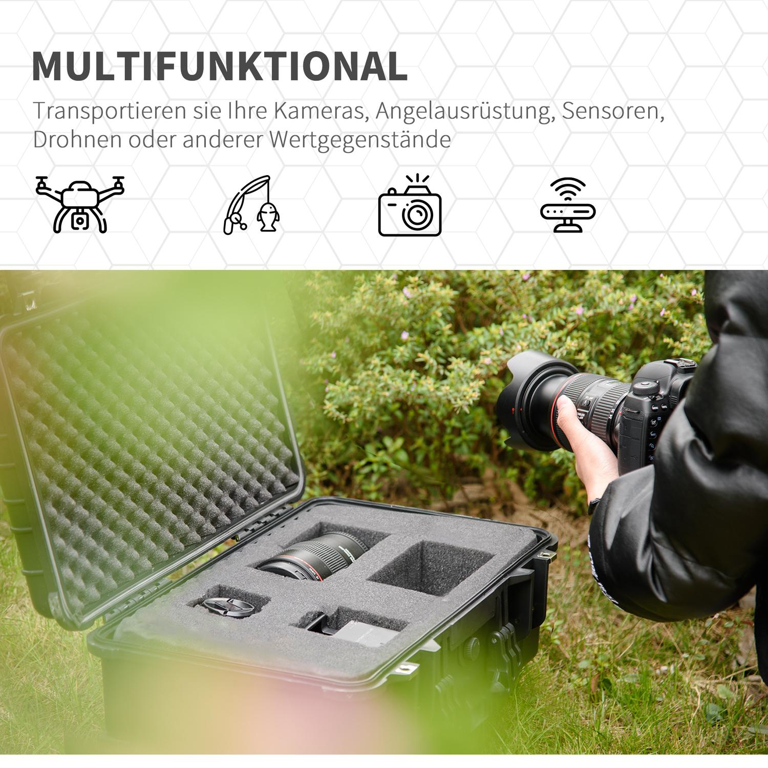 Vattentät fotofodral Set om 2 med skumhandtag