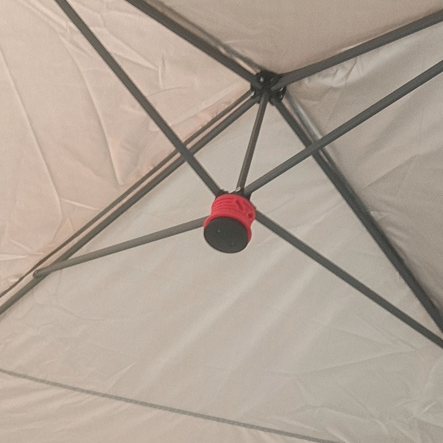 Skládací altán odolný vůči povětrnostním vlivům, béžový, 3,6x3,6m, nastavitelná výška