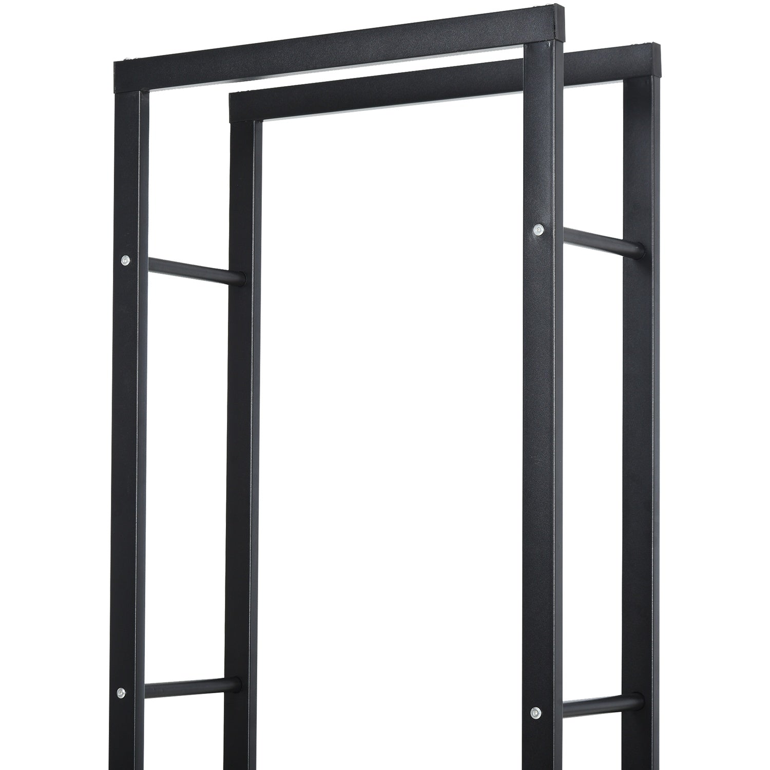 Vedställ, metall, 40x25x150 cm, rymmer upp till 100 kg