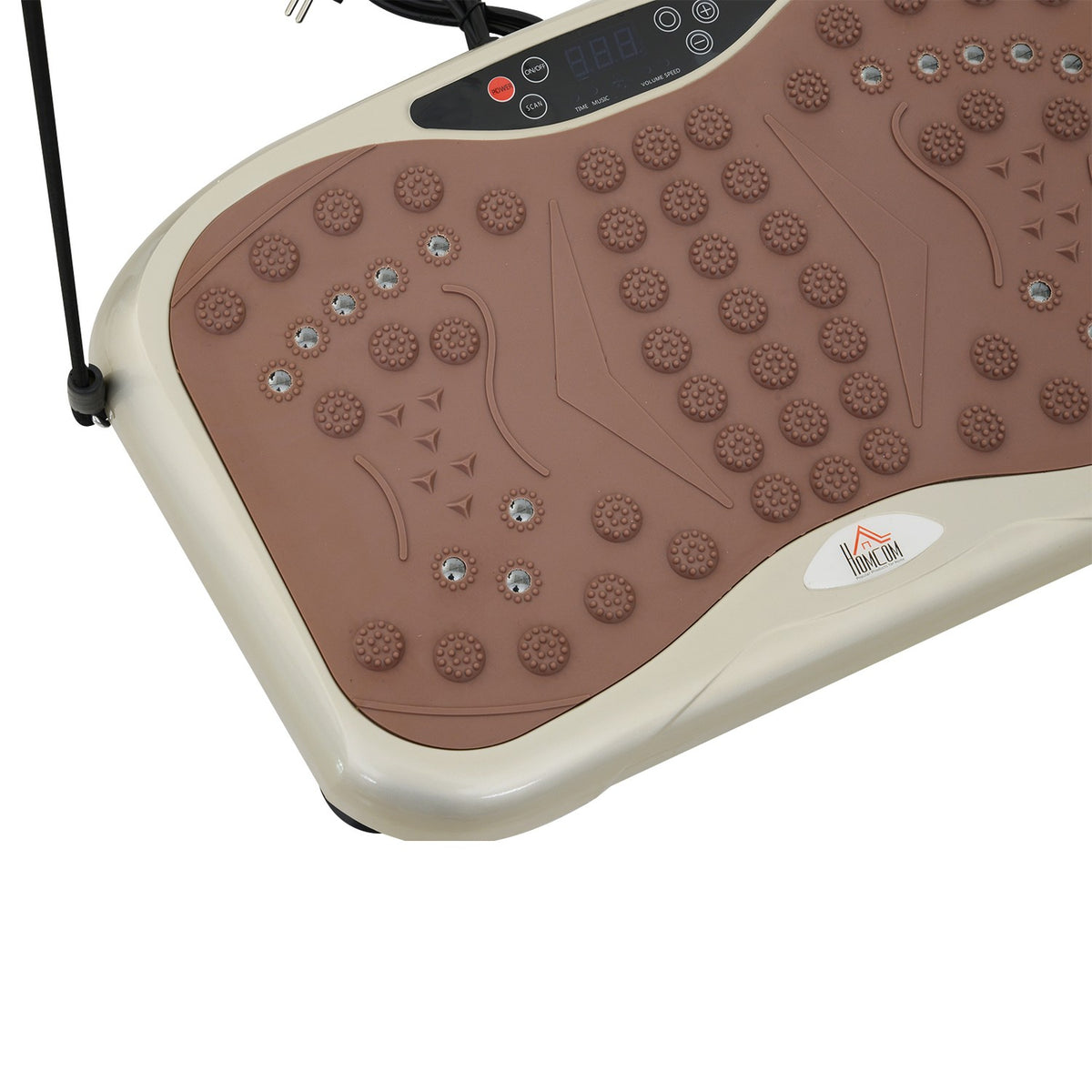 Vibrační plošina Fitness Trainer s LED displejem a popruhy