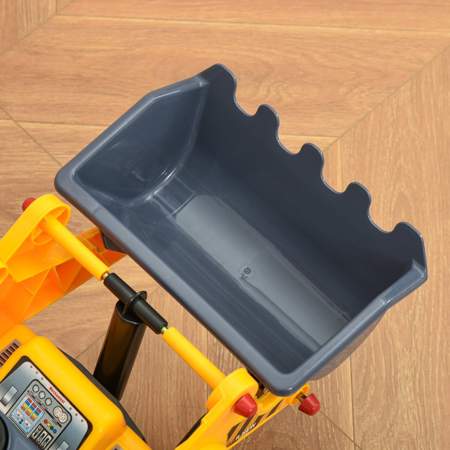 Åkbar billeksak för barn 2-3 år, PP-plast, gul