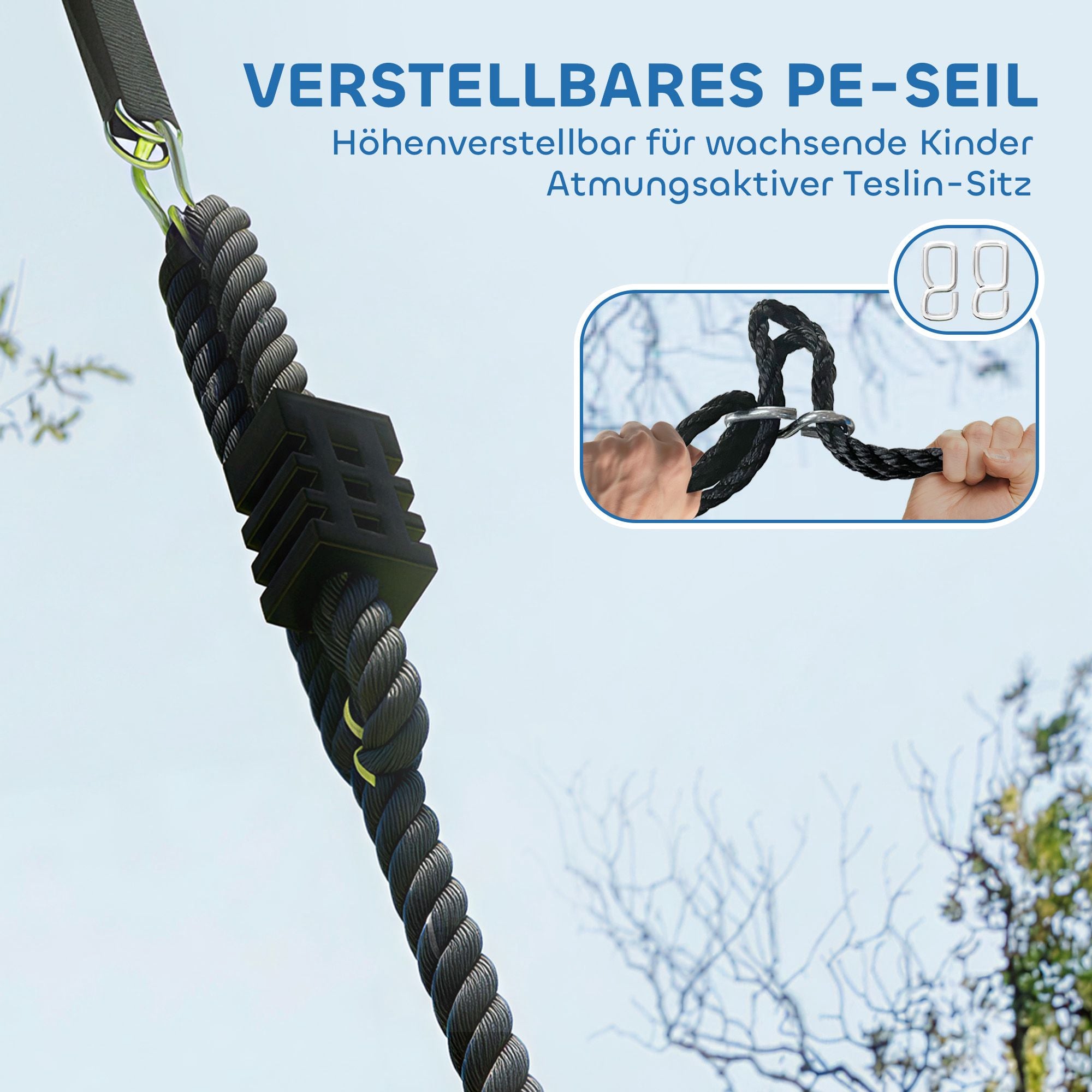 120 cm gunga, 300 kg kapacitet, flerfärgad