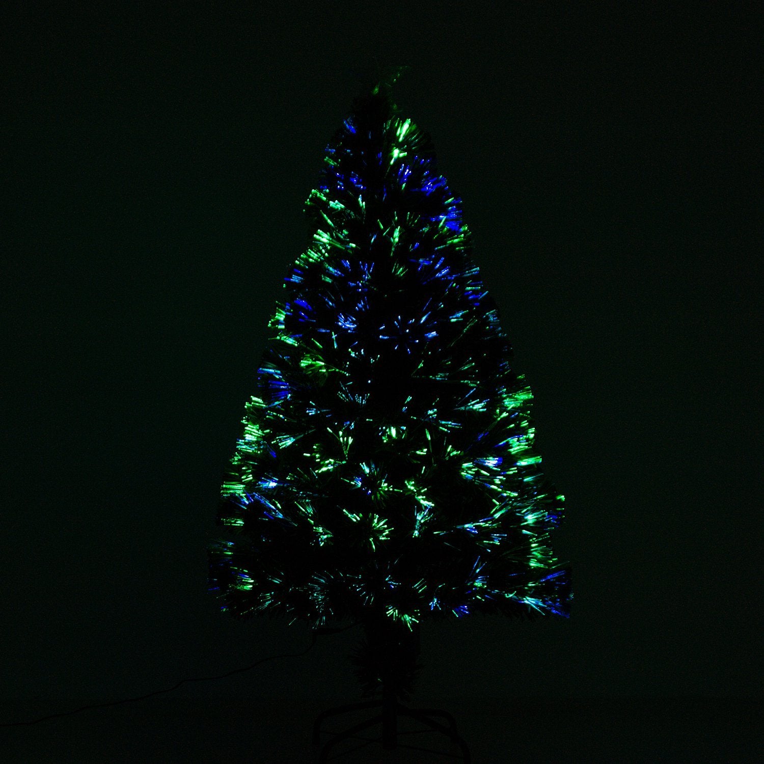 120 cm konstgjord julgran med LED-fiberljus