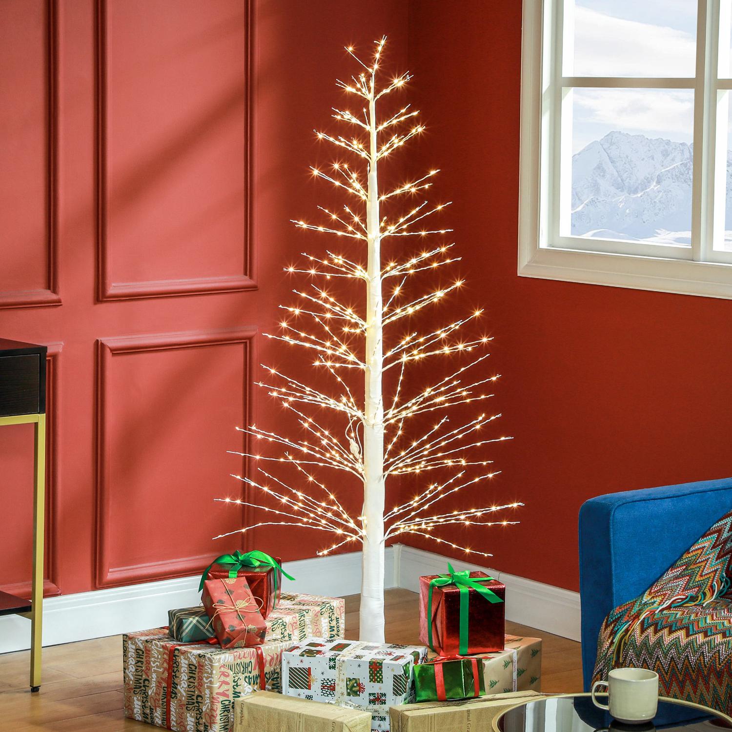 150 cm umělý vánoční stromek, 600 LED světel, do interiéru i exteriéru