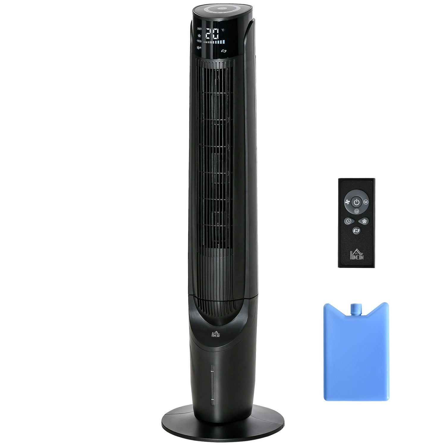 Věžový ventilátor a ochlazovač vzduchu 2 v 1, 4 režimy, dálkové ovládání