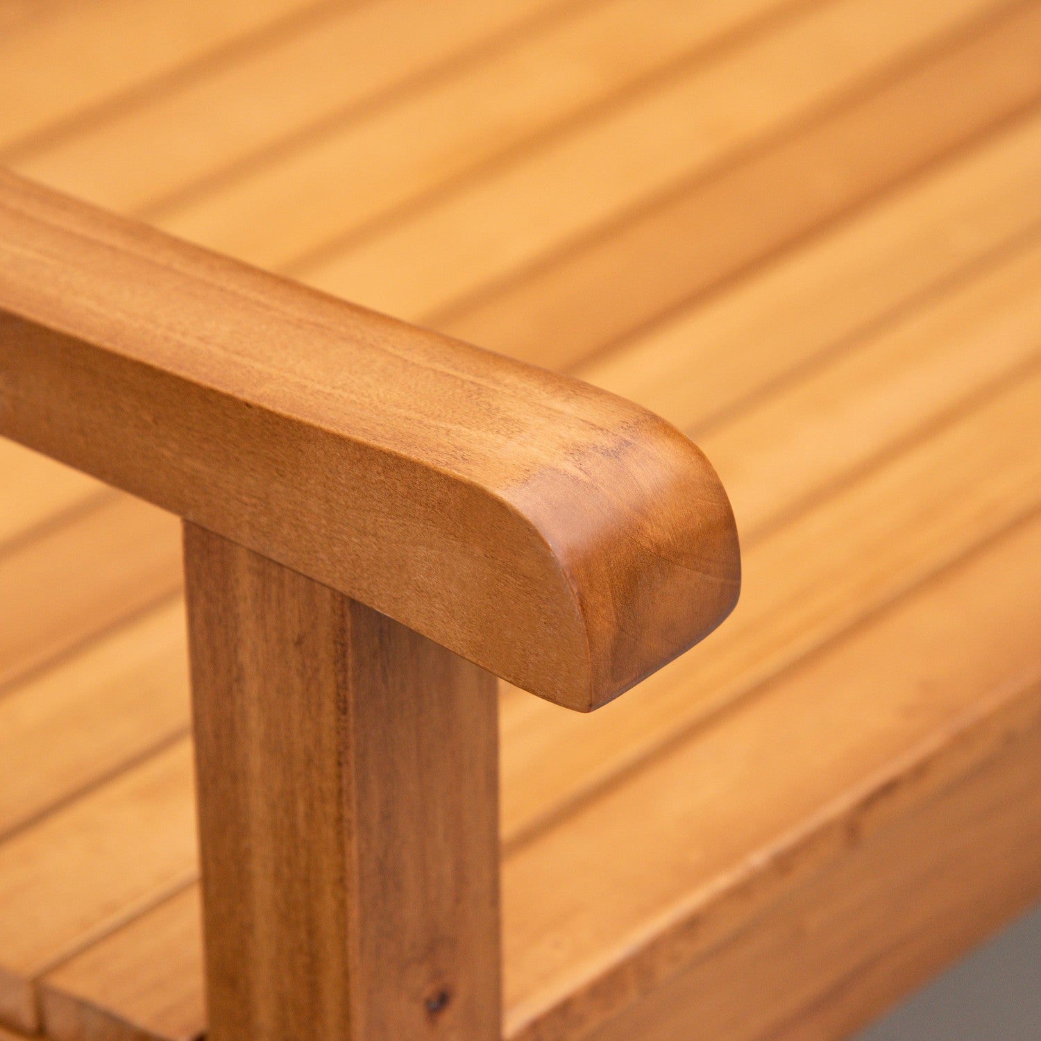 2-sits trädgårdsbänk, poppelträ, naturlig finish