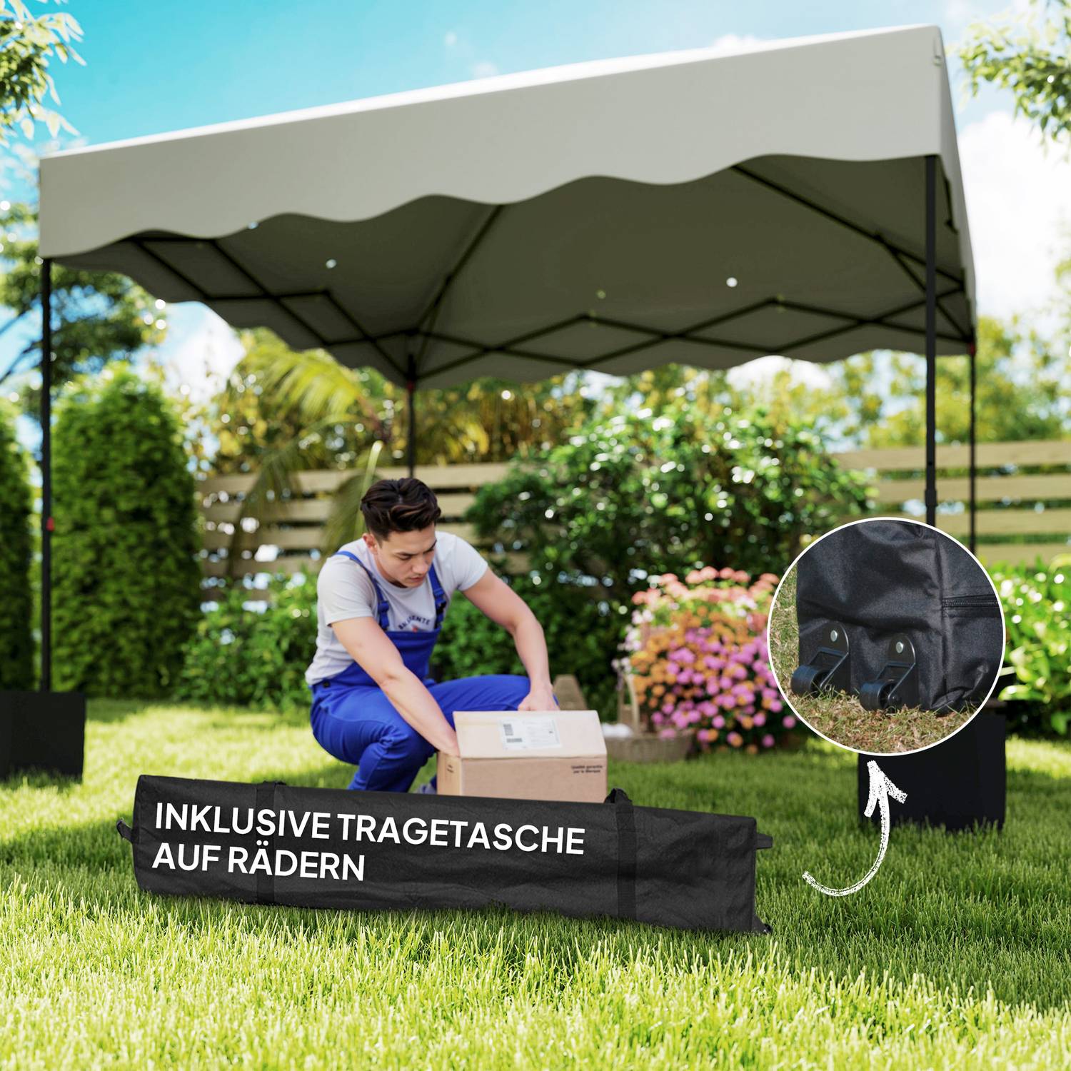 Pavilon 3x3m typu pop-up, vodoodpudivý, s ochranou UV 50+