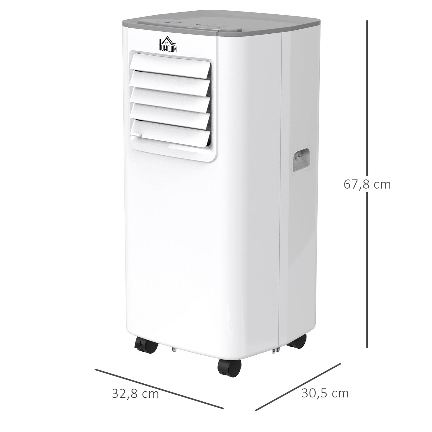 4-i-1 bärbar luftkonditionering, fjärrkontroll och timer, 560W
