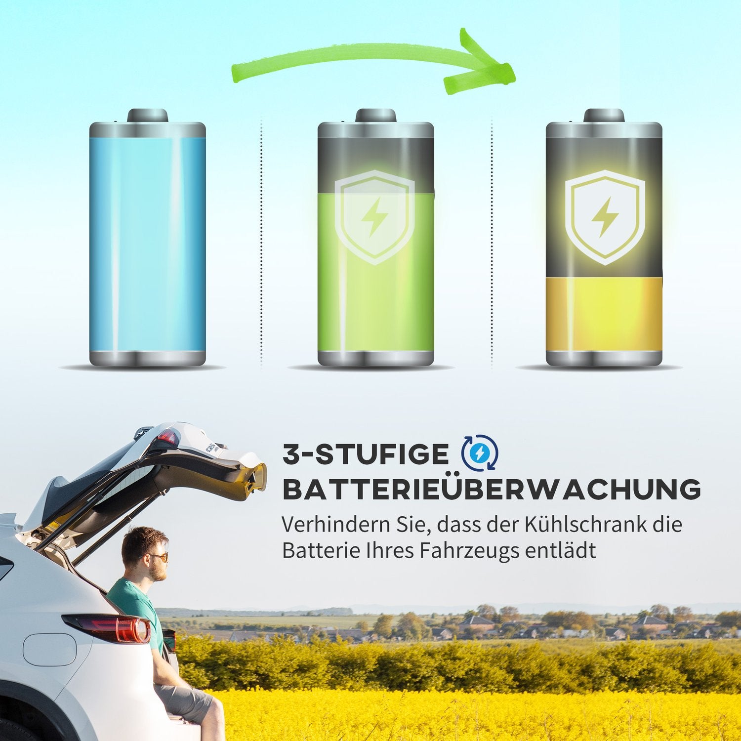 Přenosný autochladicí box 56L, 12/24V a 240V, -20°C, režimy Eco/Max
