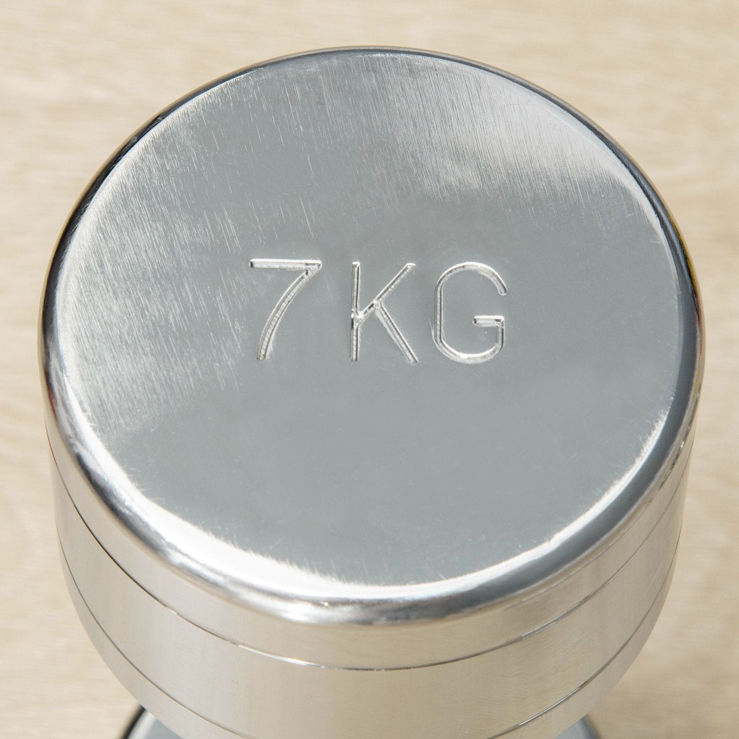 7 kg metallhantlar set med 2, halkfritt räfflade handtag