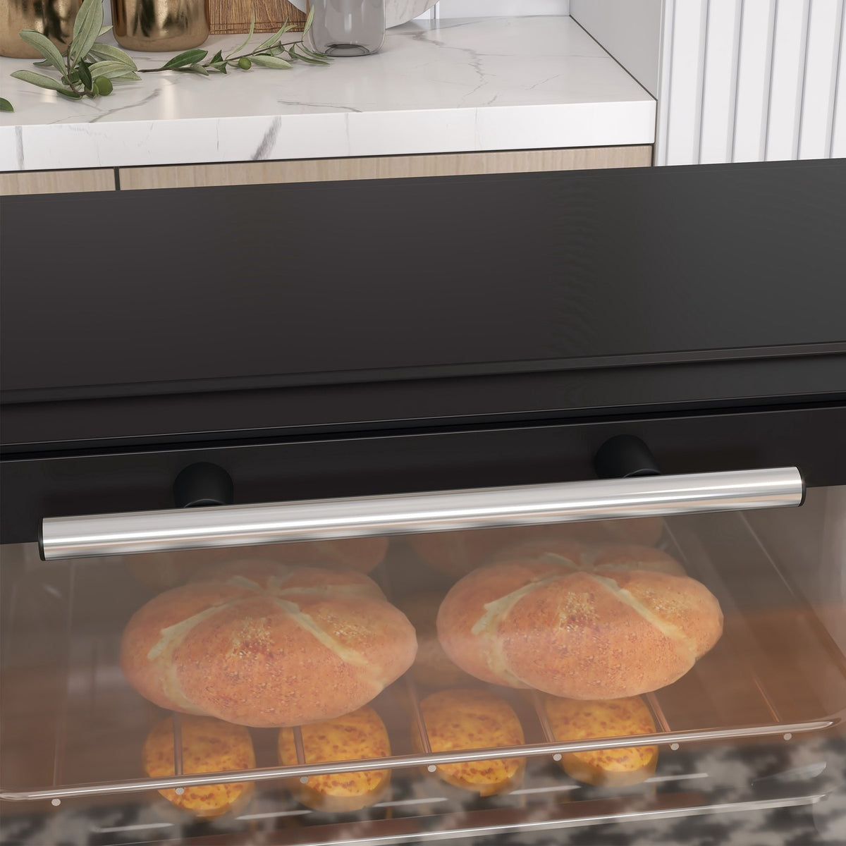 9l nerezová mini trouba, 750W, nastavitelný časovač