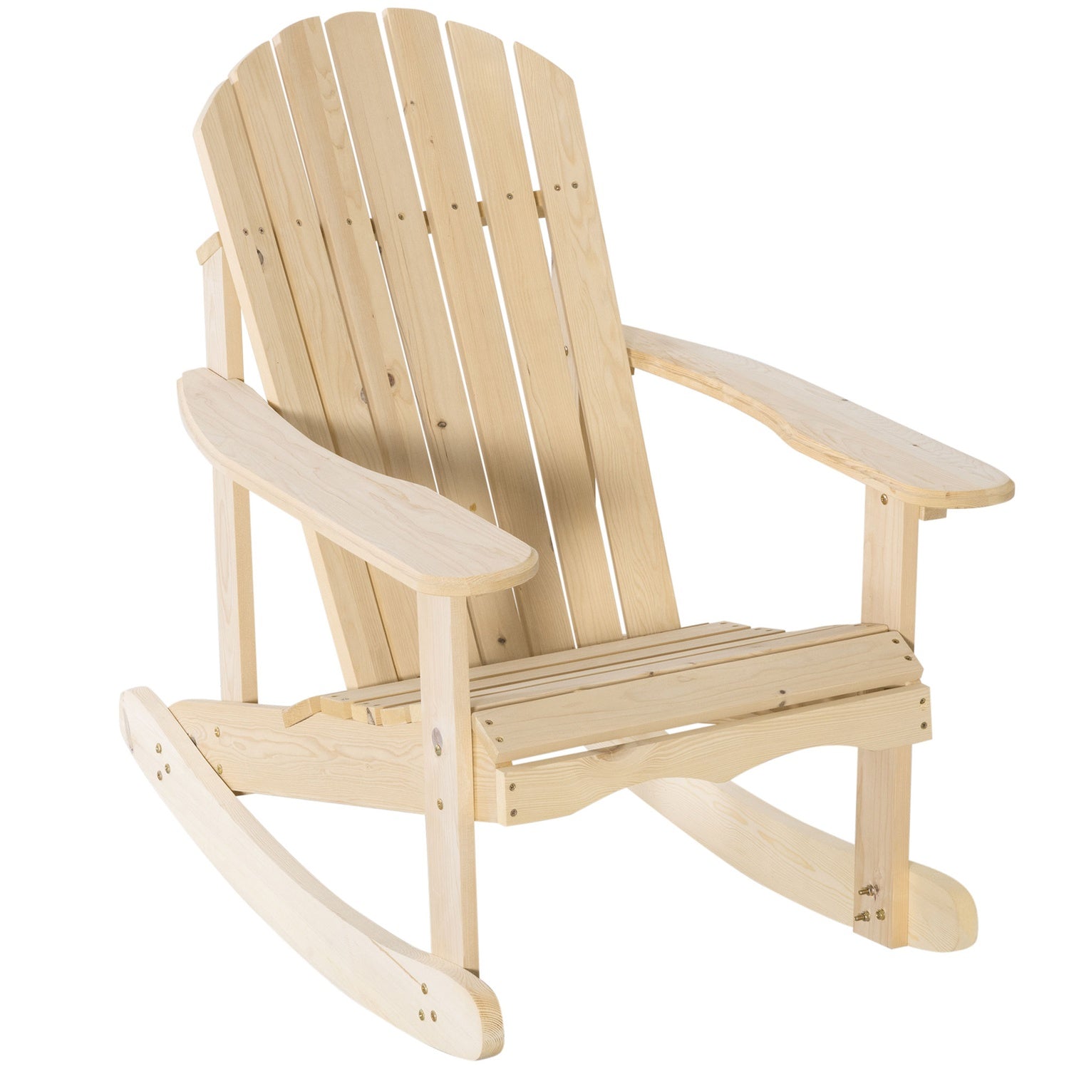 Adirondack Pine Wood Gungstol för uteplats, 74x97x92 cm