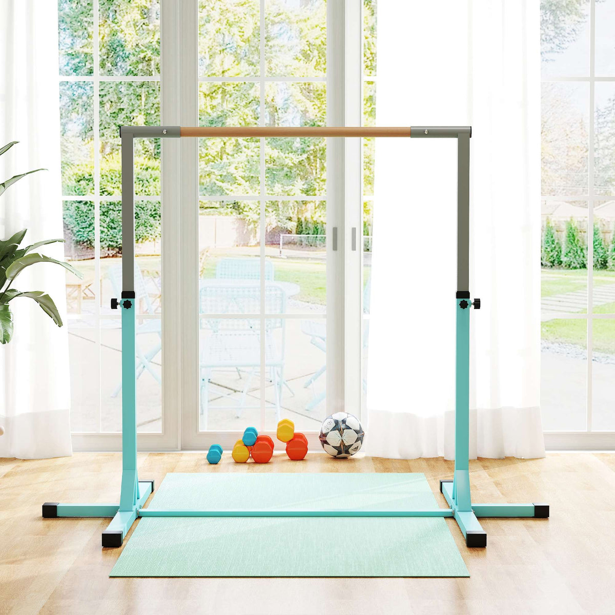 Dětská gymnastická hrazda, nastavitelná ve 13 úrovních, 75 kg