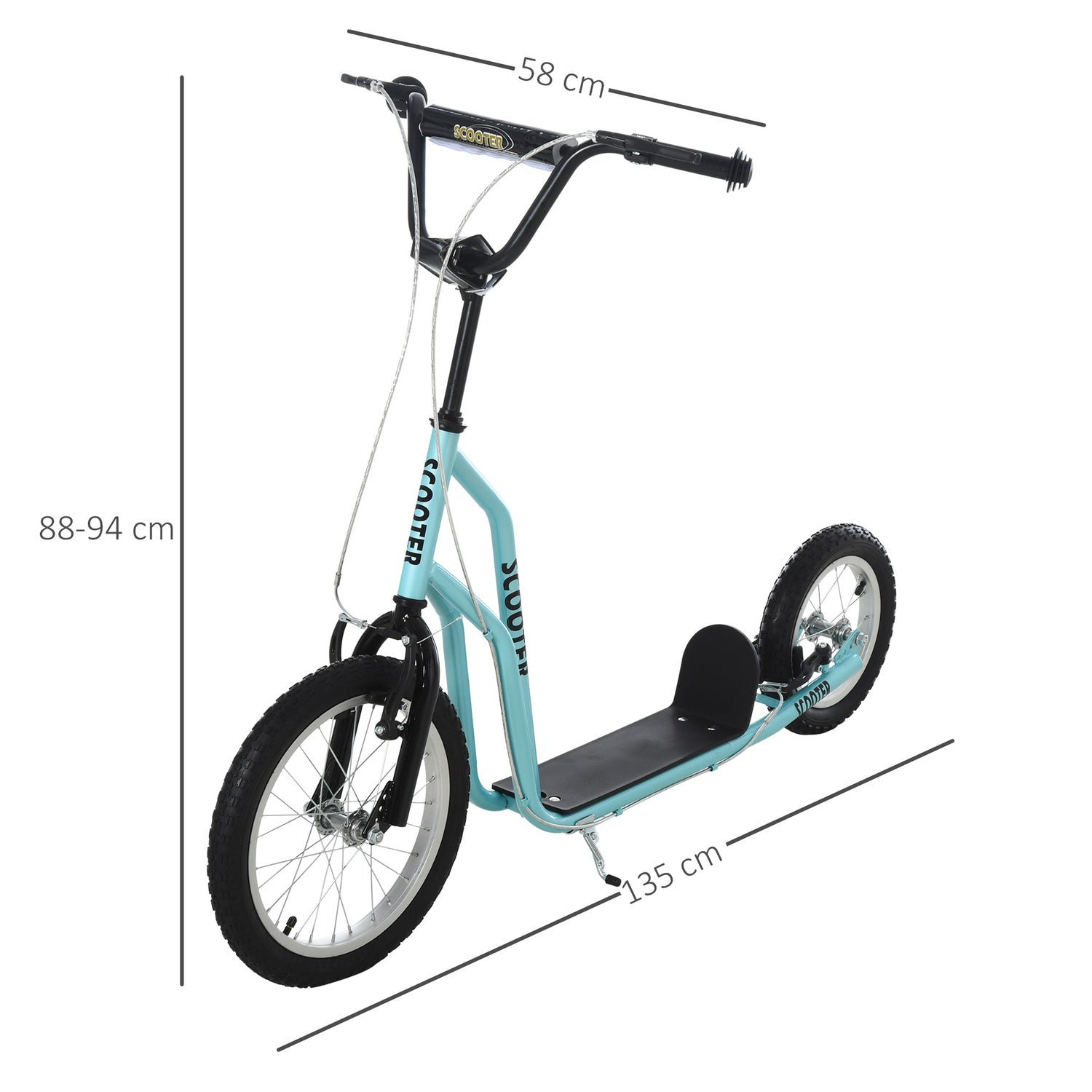 Barnsparkcykel med luftdäck, ålder 5+