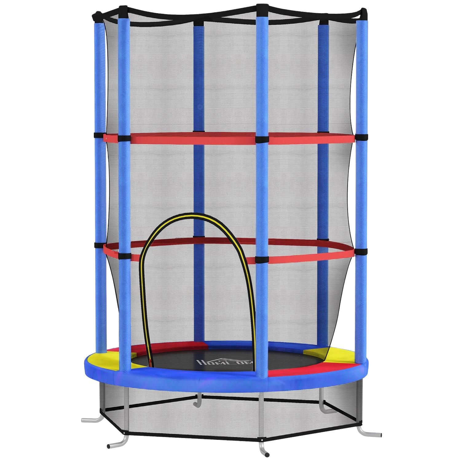 Dětská trampolína s ochrannou sítí – do interiéru i exteriéru, Ø140 cm