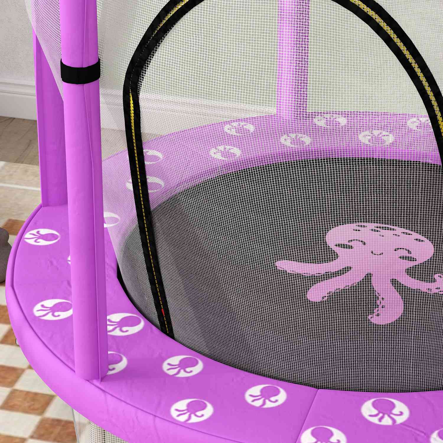 Dětská trampolína s ochrannou sítí, Ø140 cm