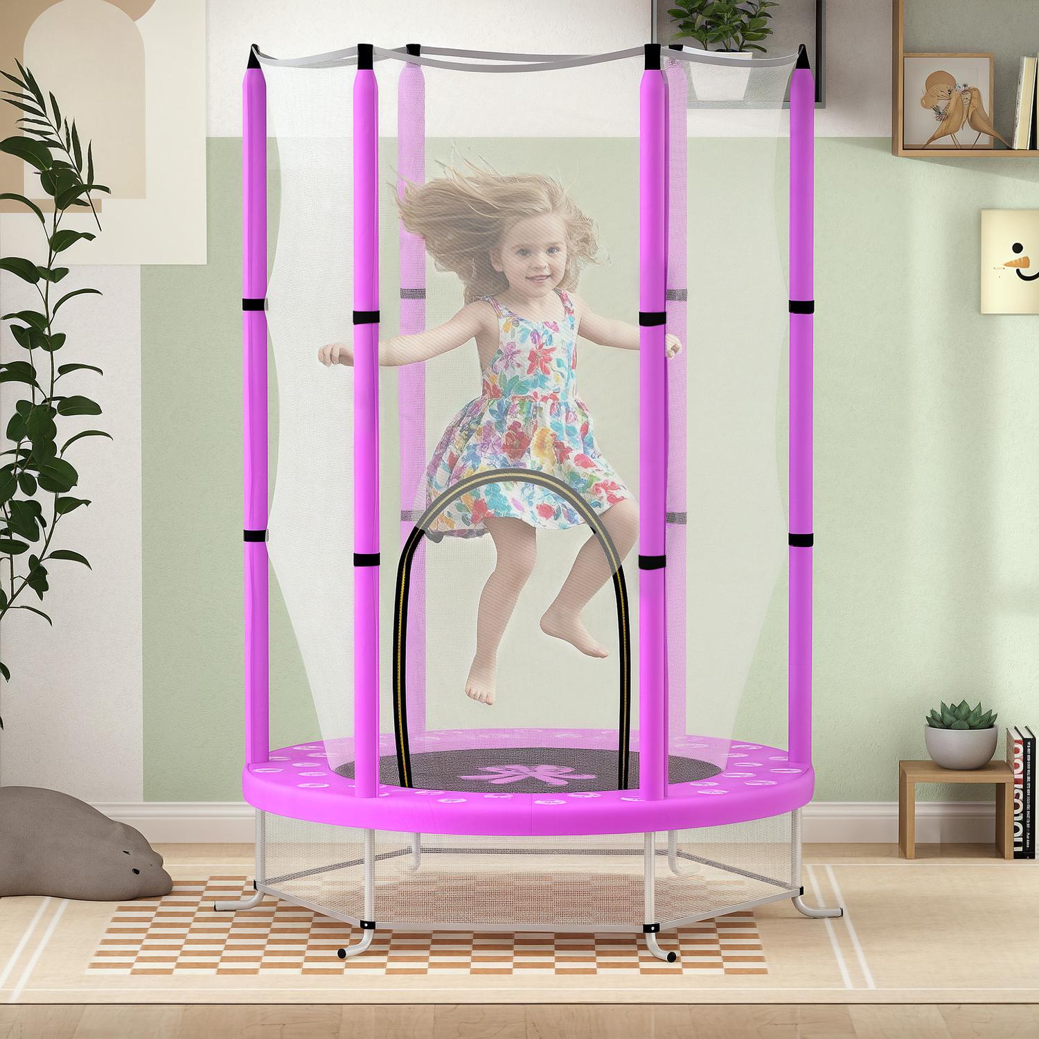Dětská trampolína s ochrannou sítí, Ø140 cm