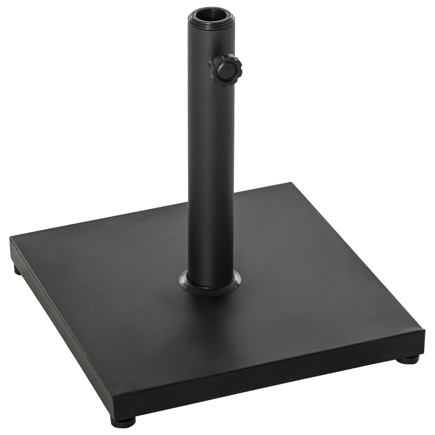 Black Metal & Cement Paraply Base, 13 Kg, Passar Ø35-48 Mm