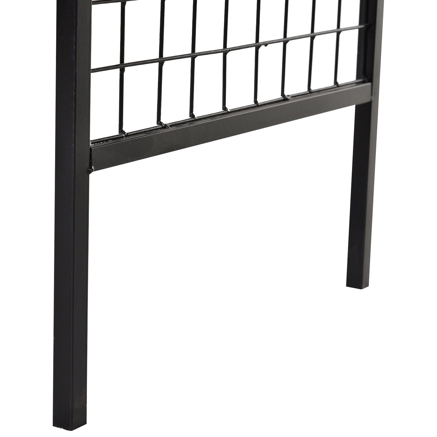 Black Metal Garden Arch med bänk – 154 x 60 x 205 cm