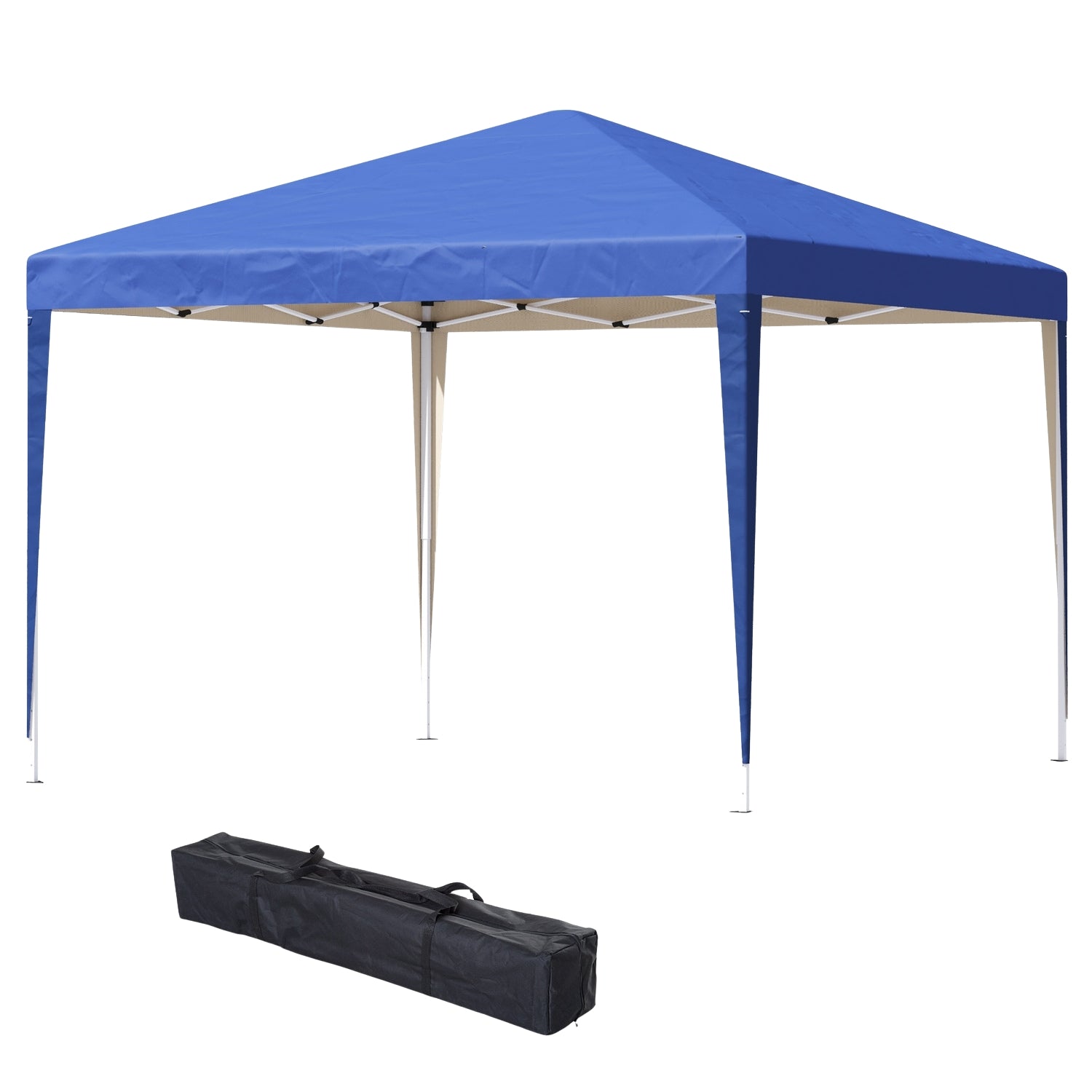 Modrý skládací altán 3x3m, vodoodpudivý a s UV ochranou