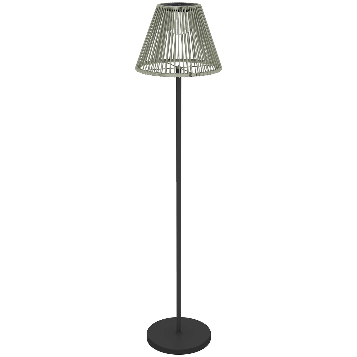 Boho Solar golvlampa, rotting, 25 lysdioder, utomhus, IP44