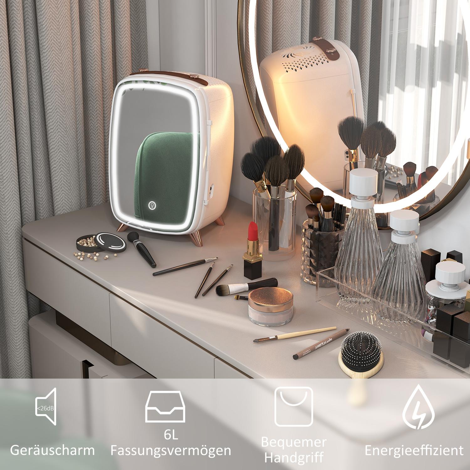 Přenosná 6L mini lednice – chladí kosmetiku a nápoje