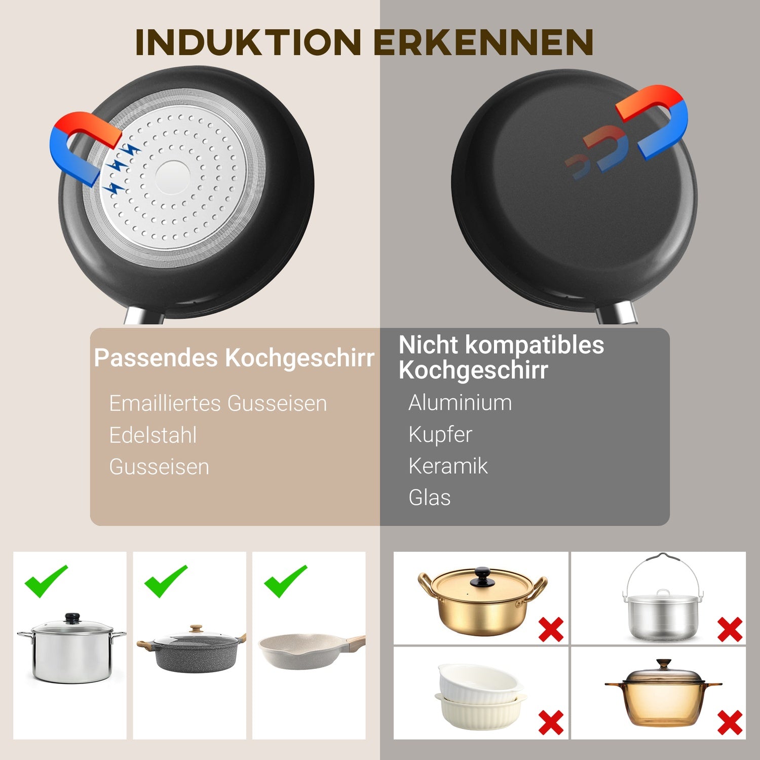 Přenosná jednoplotýnková indukční varná deska, 2000W, 10 úrovní výkonu, černá