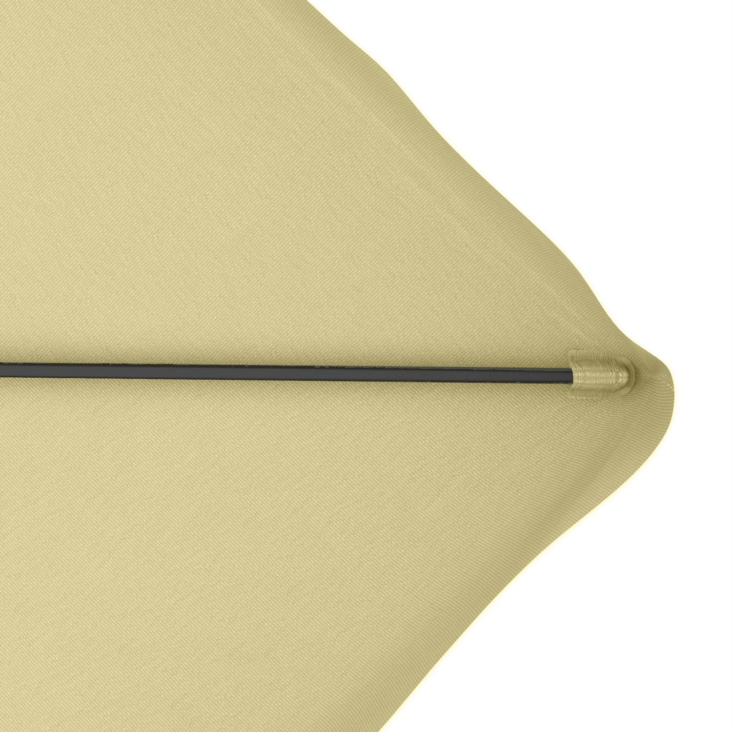 Slunečník s bočním stožárem 243 × 243 cm s UV ochranou a dvojitou střechou