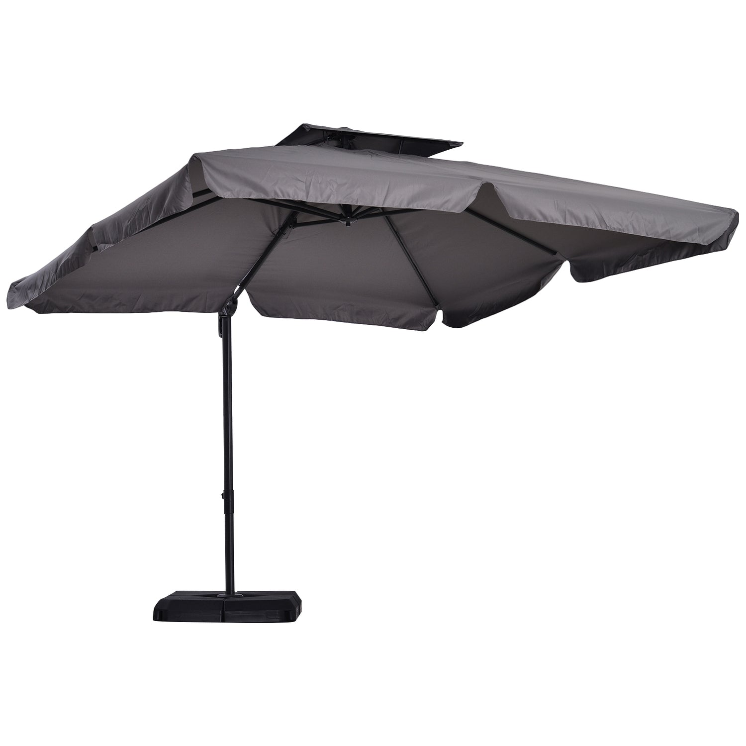 Cantilever Parasoll, UV50+ med Stativ & Kåpa, 270x270 cm