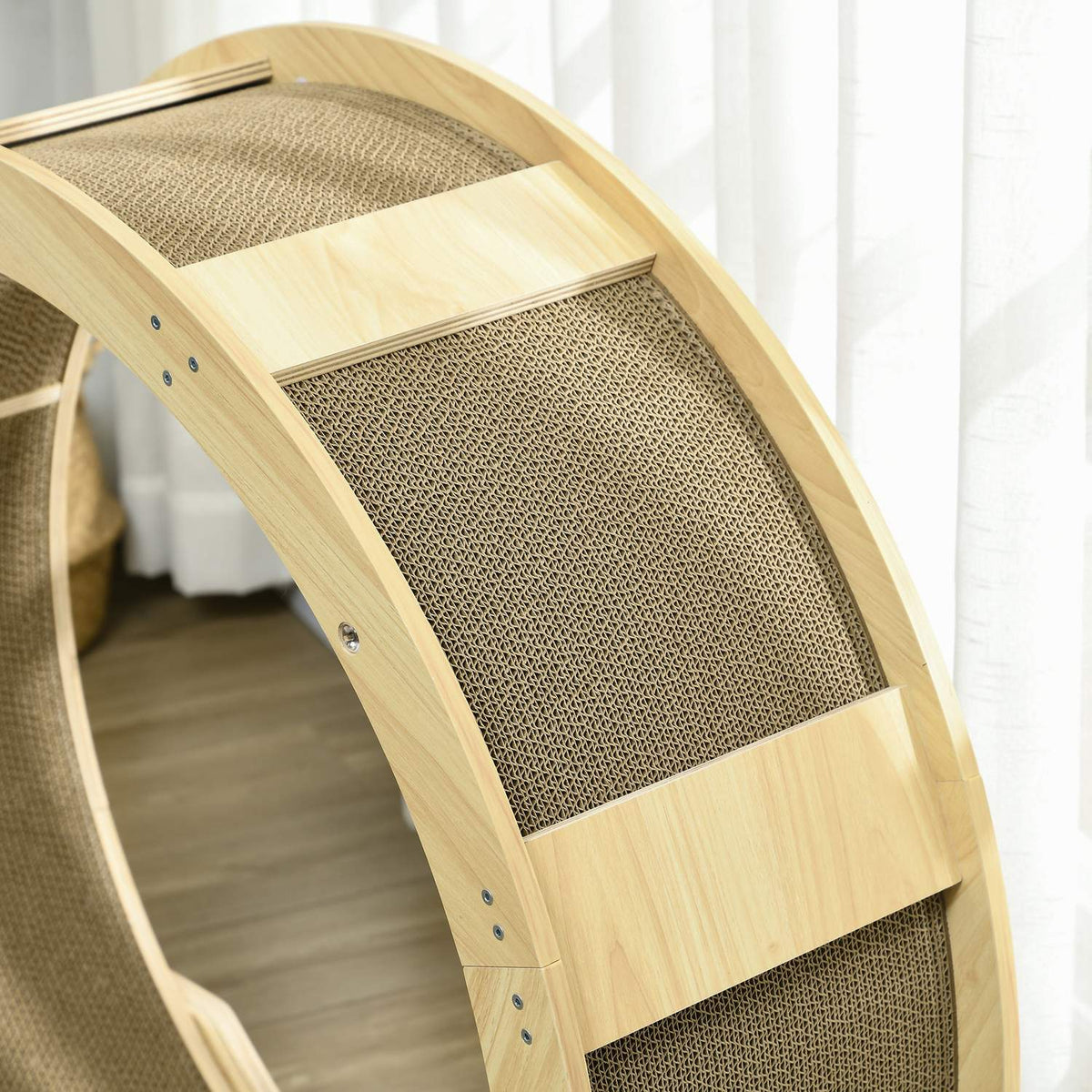 Kočičí balanční kolo 91 cm s brzdou a škrábací deskou
