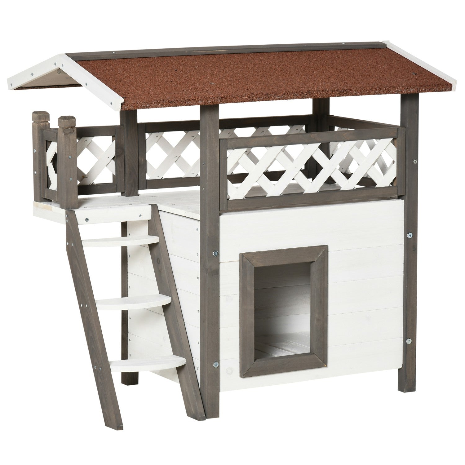 Cat House – Gran Wood, isolerat, inomhus och utomhusbruk