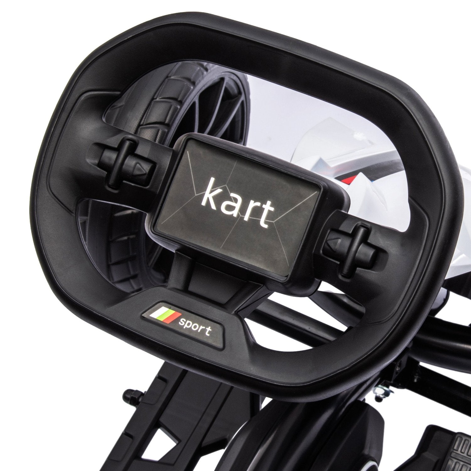 Elektrická motokára Drift Go-Kart pro děti, 12V, 3-8 let, bílá
