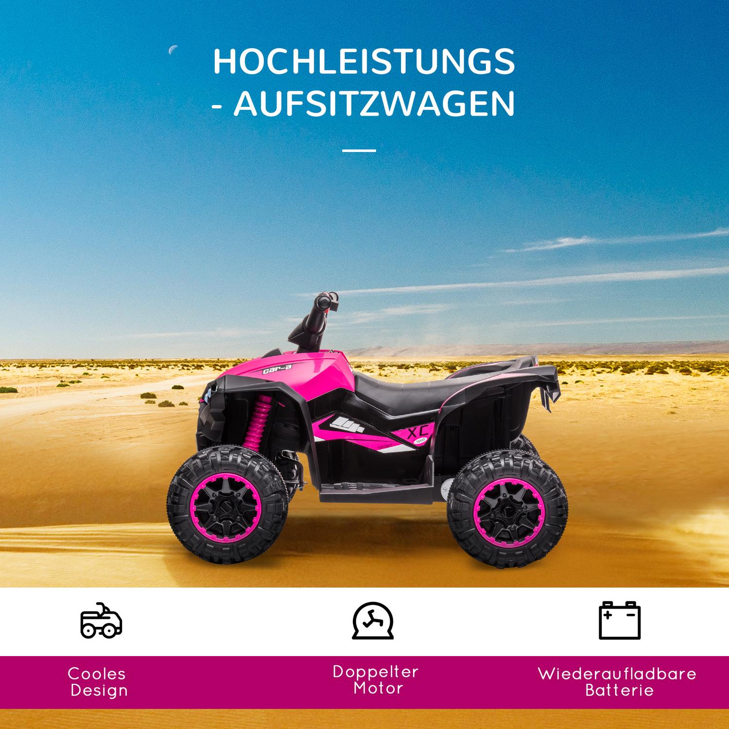 Elektrická čtyřkolka pro děti s USB portem a MP3 přehrávačem, 3-5 let