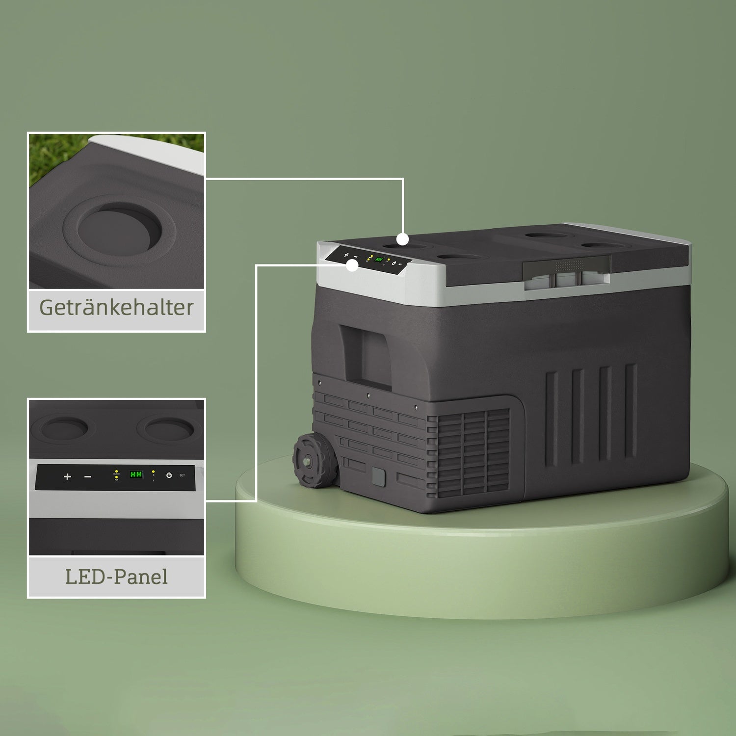 Elektrický chladicí box, 30L, LED, ECO Mode, 12/230V, černý