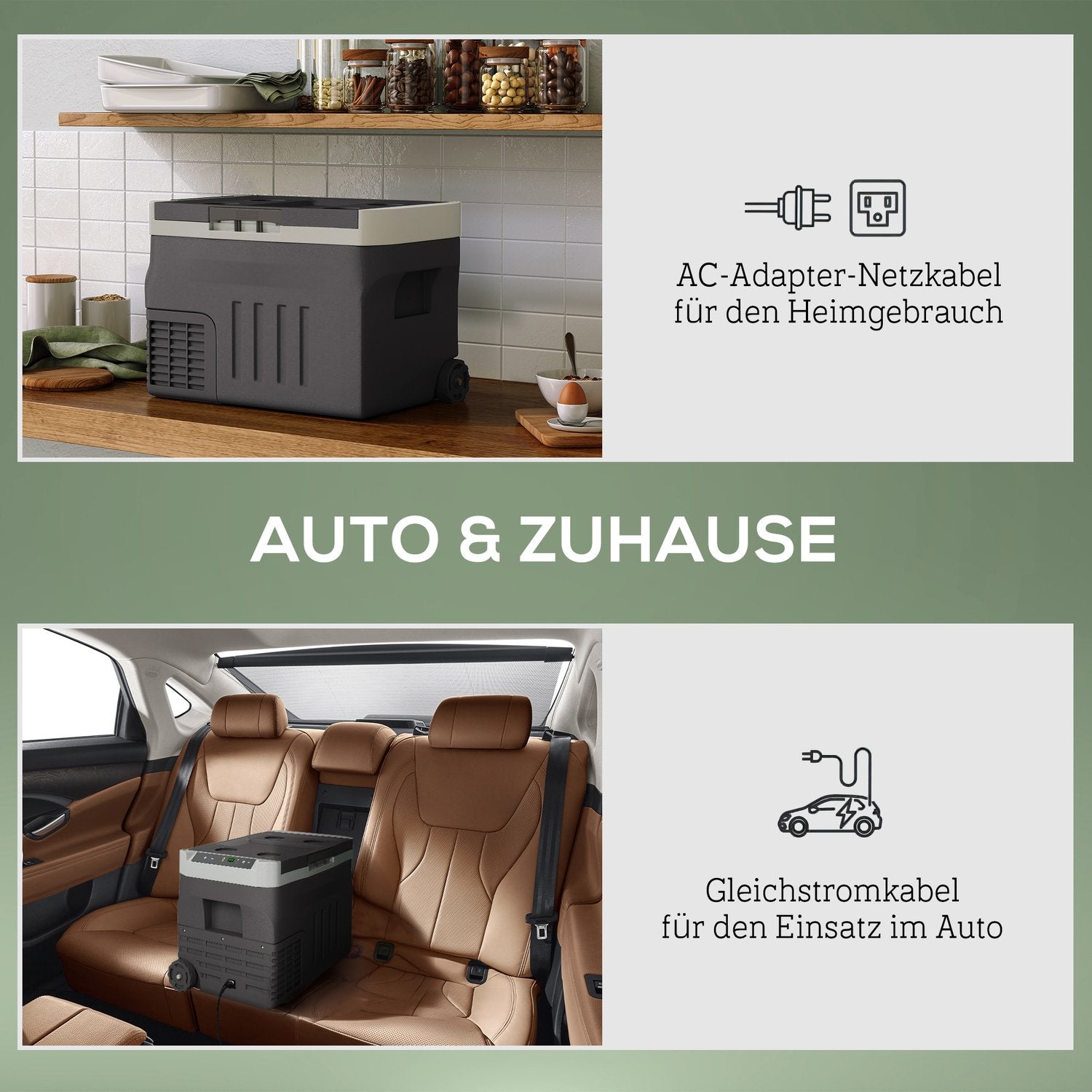 Elektrický chladicí box, 30L, LED, ECO Mode, 12/230V, černý